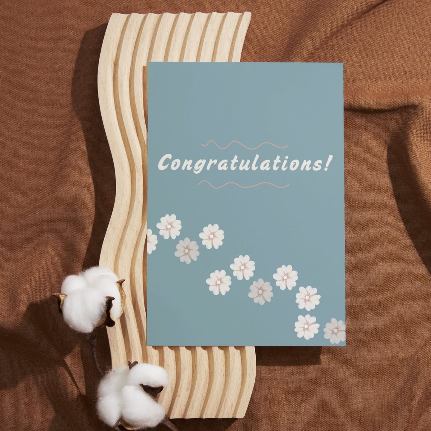 CON054 - Congratulations Teal Floral
