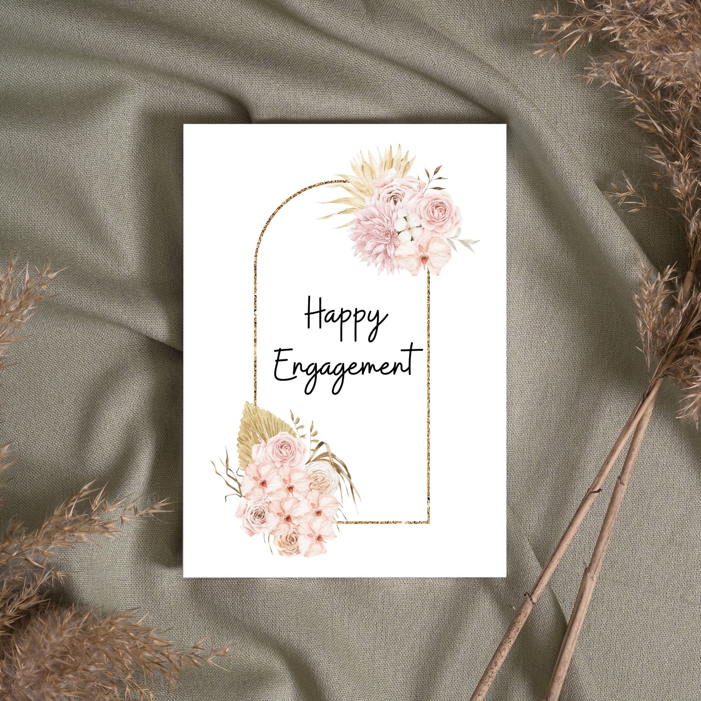 ENG087 - Floral Arch Engagement Card