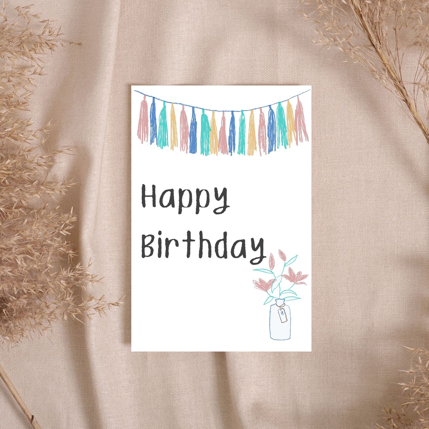 KBD035 - Happy Birthday Garland (Girl)