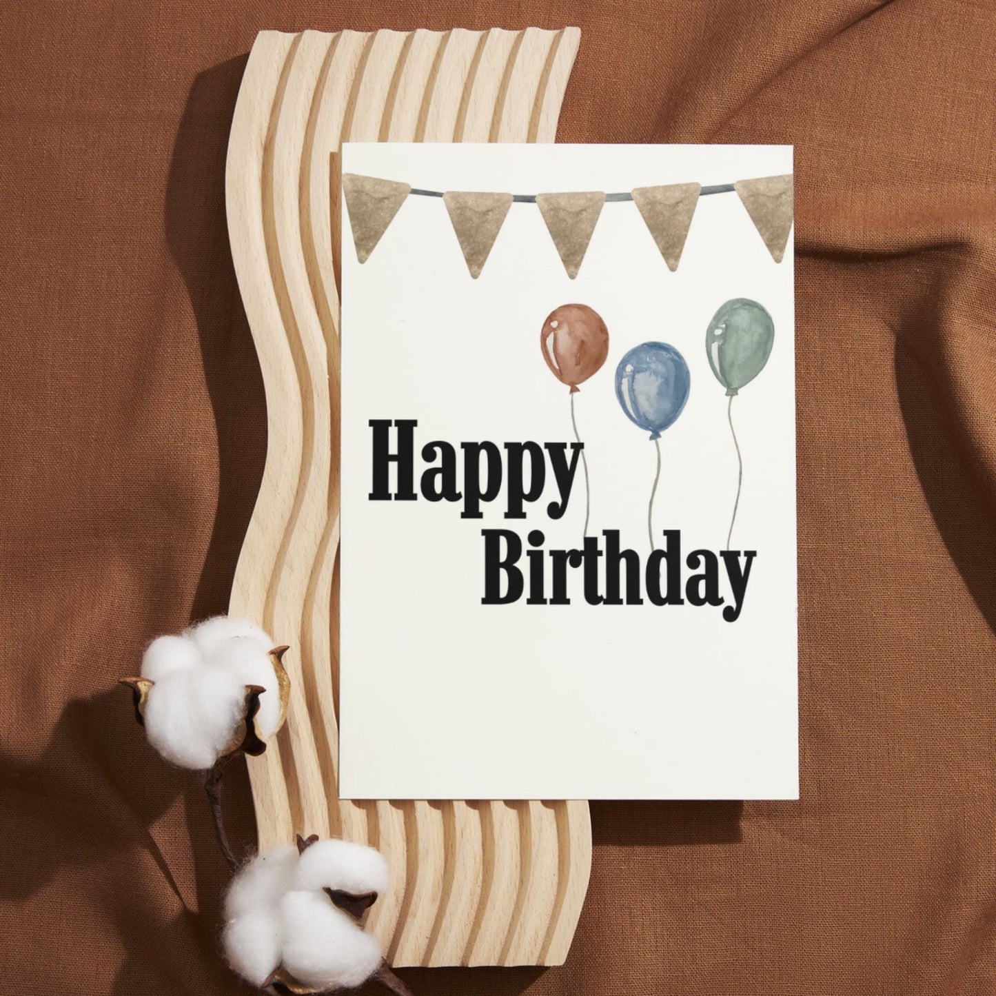 MBD027 - Balloons Happy Birthday Card