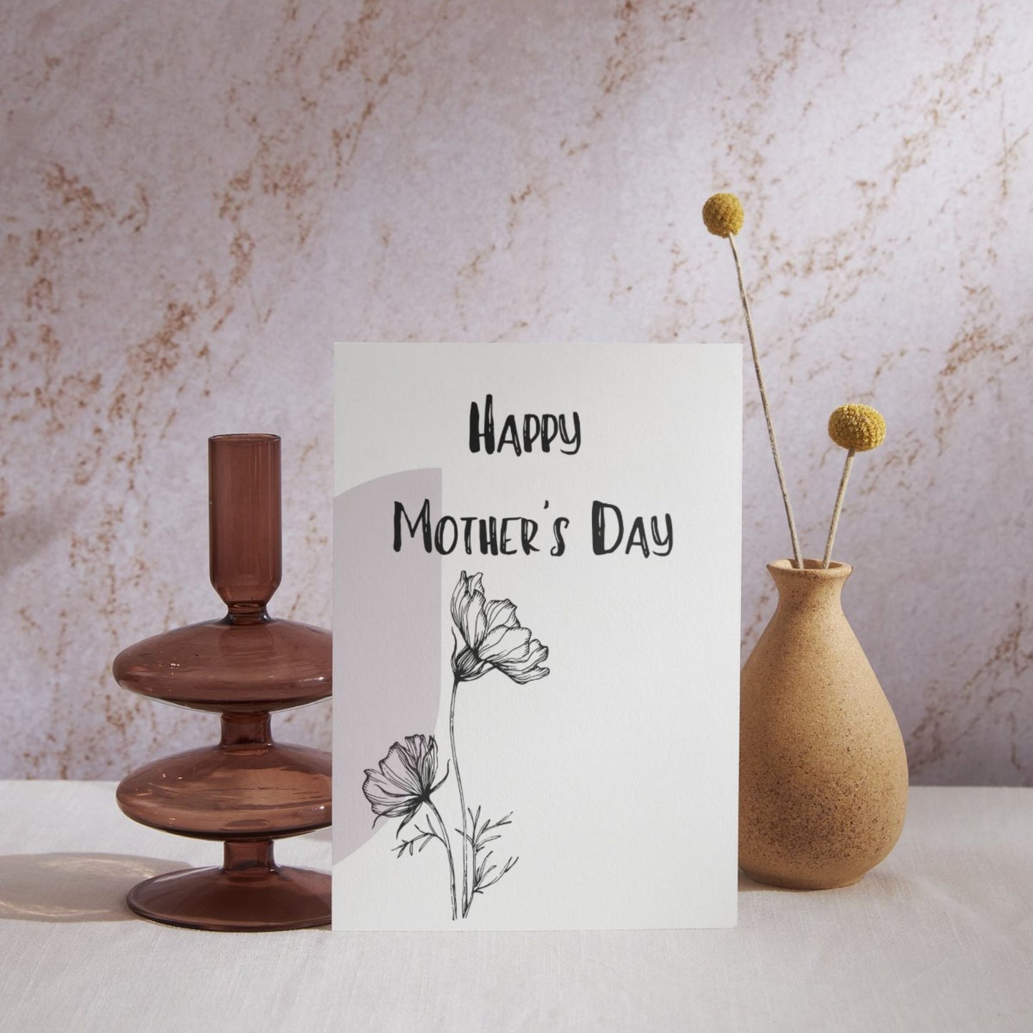 MD113 - Purple Happy Mother's Day Card