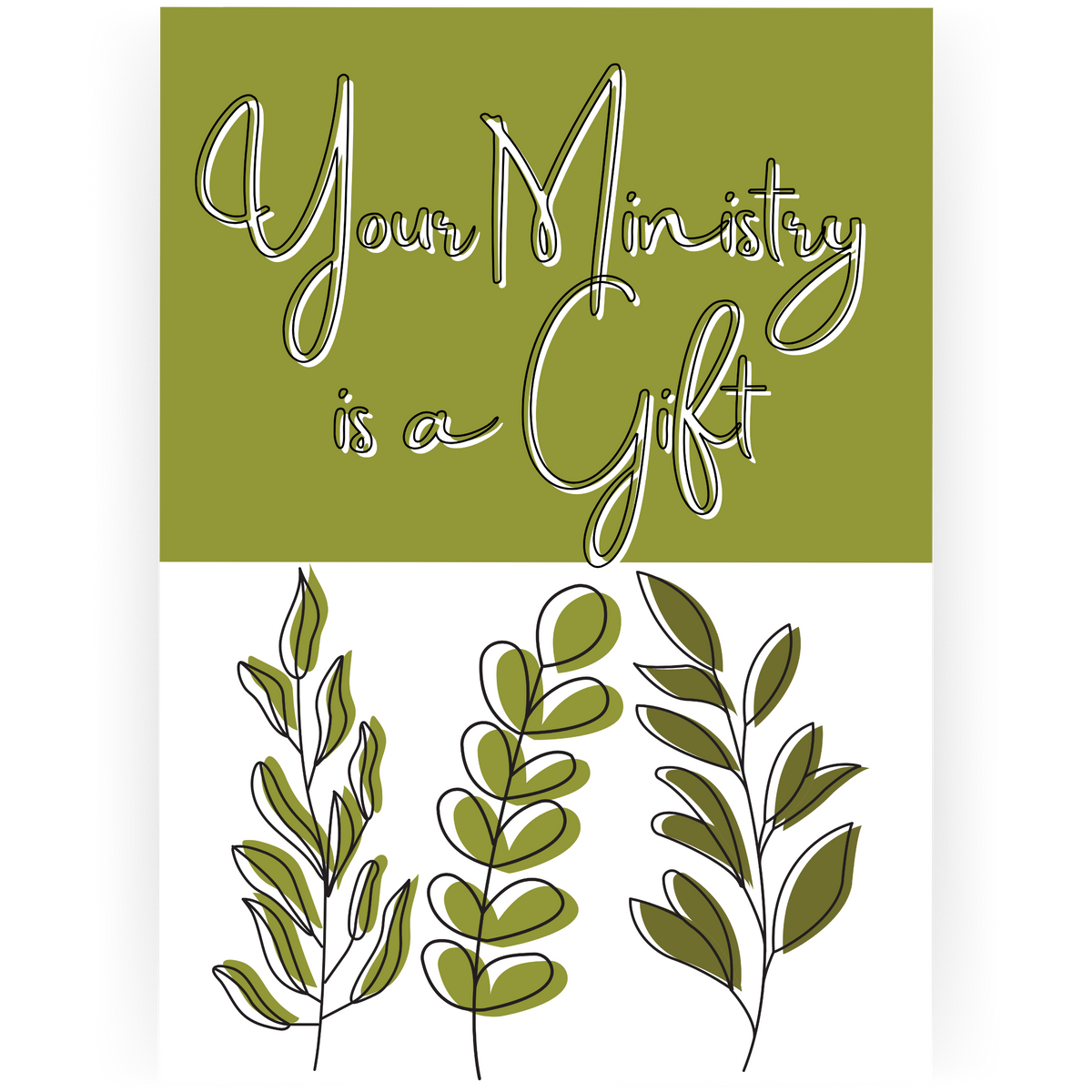 PA125 - Your Ministry is a Gift Pastor Appreciation Card