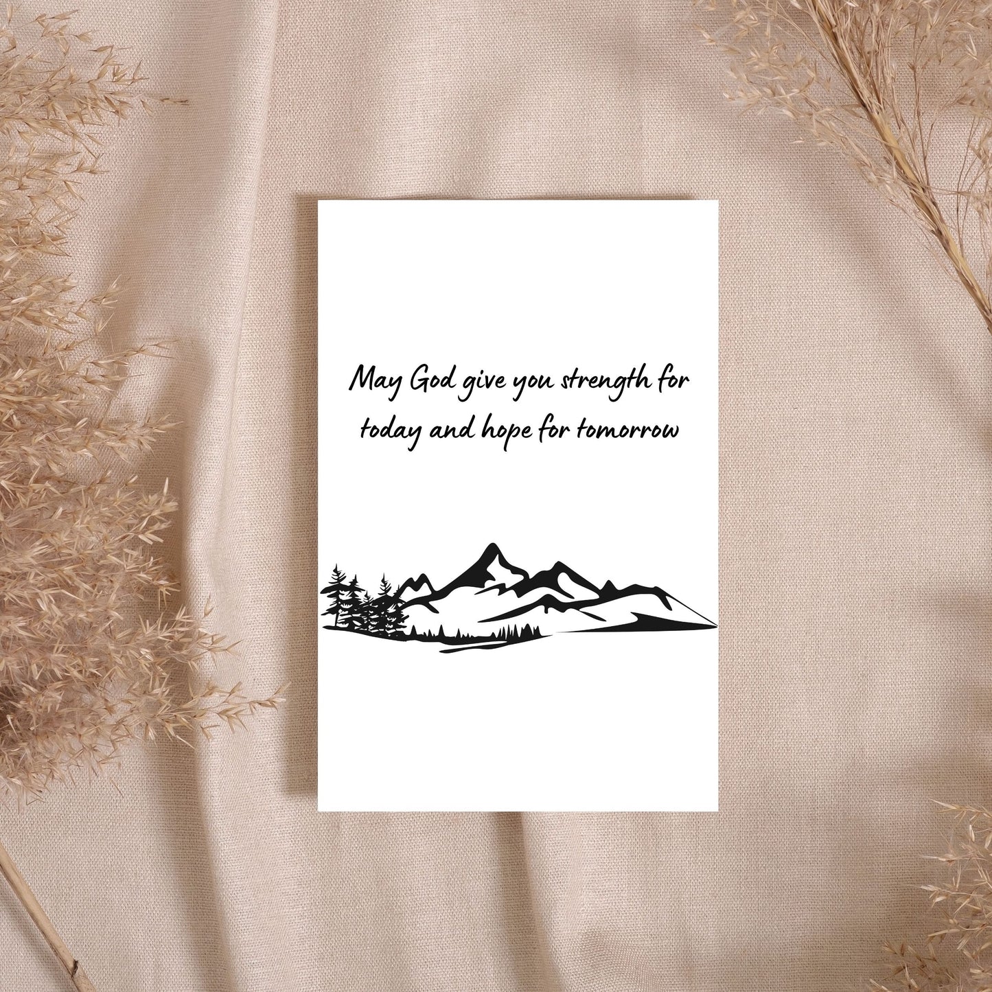 SY004 - May God Give You Strength Sympathy Card
