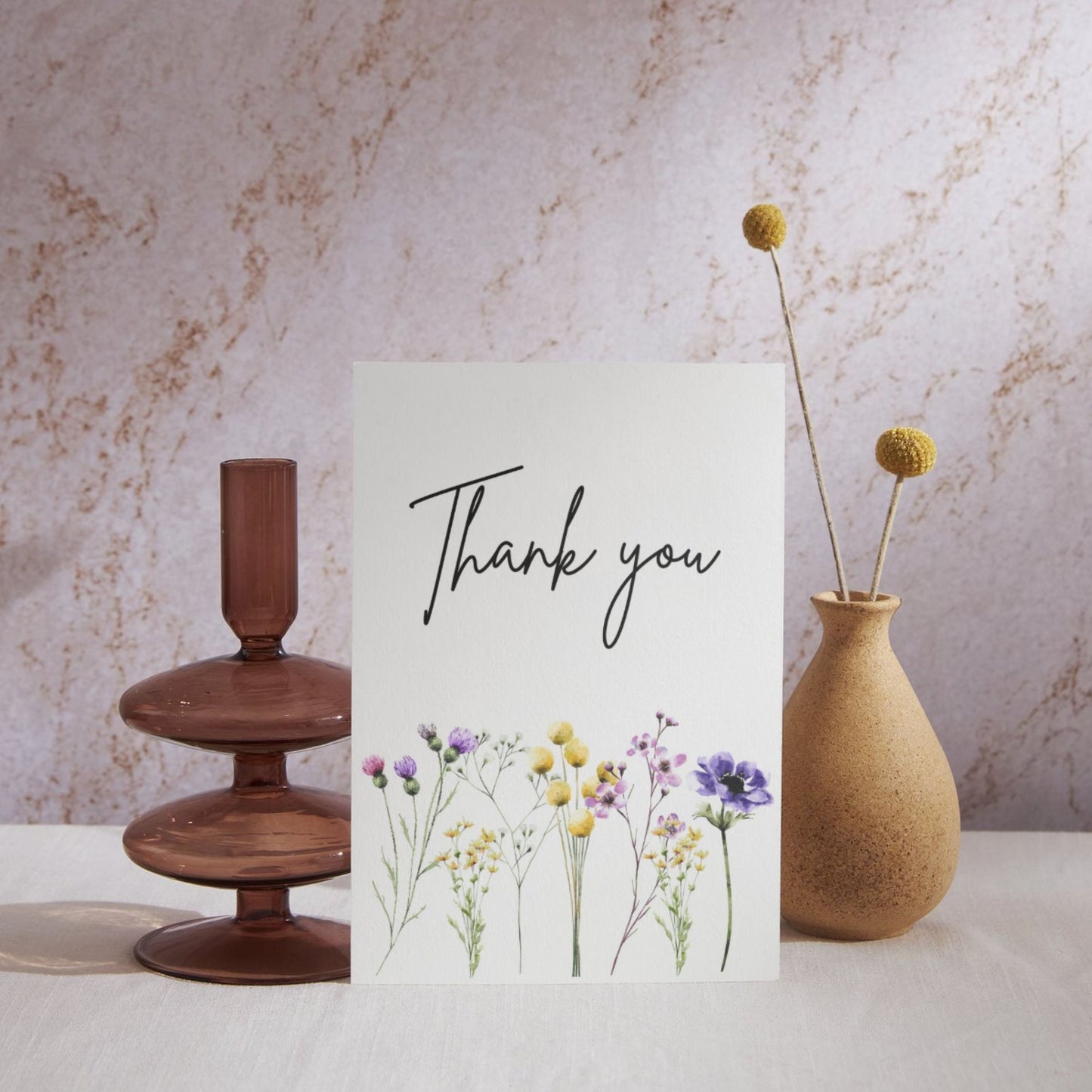 TY050 - Thank you Dainty Florals Card