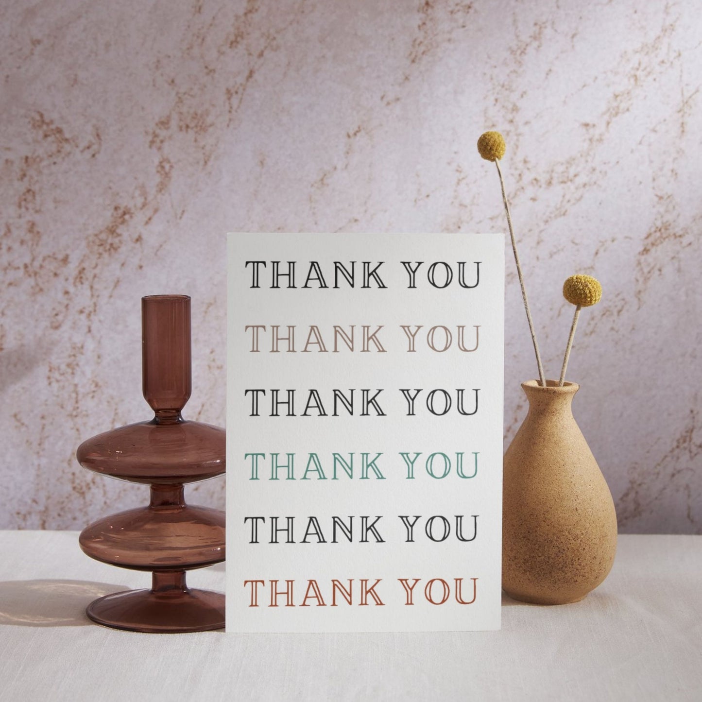 TY052 - Thank You, Thank You, Thank You, Thank You Card