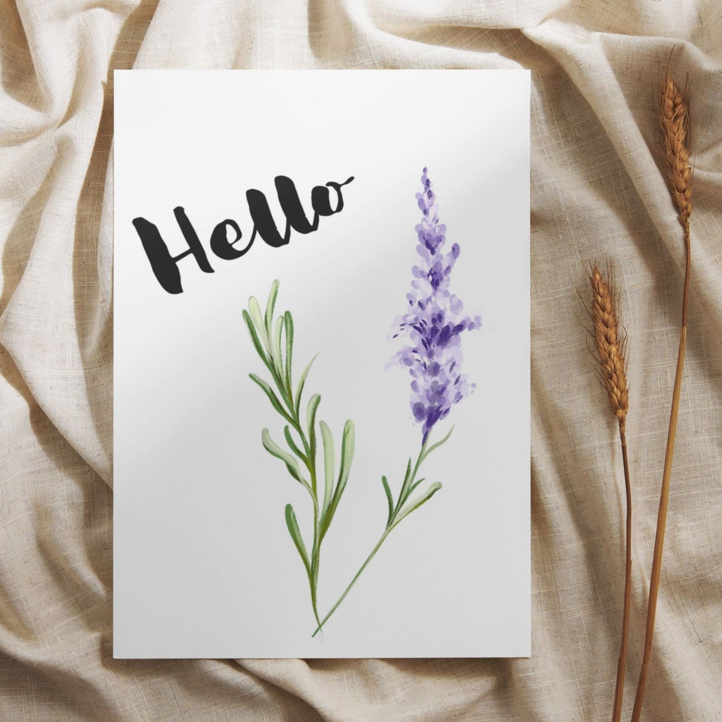 WTOY011 - Hello Lavender Card