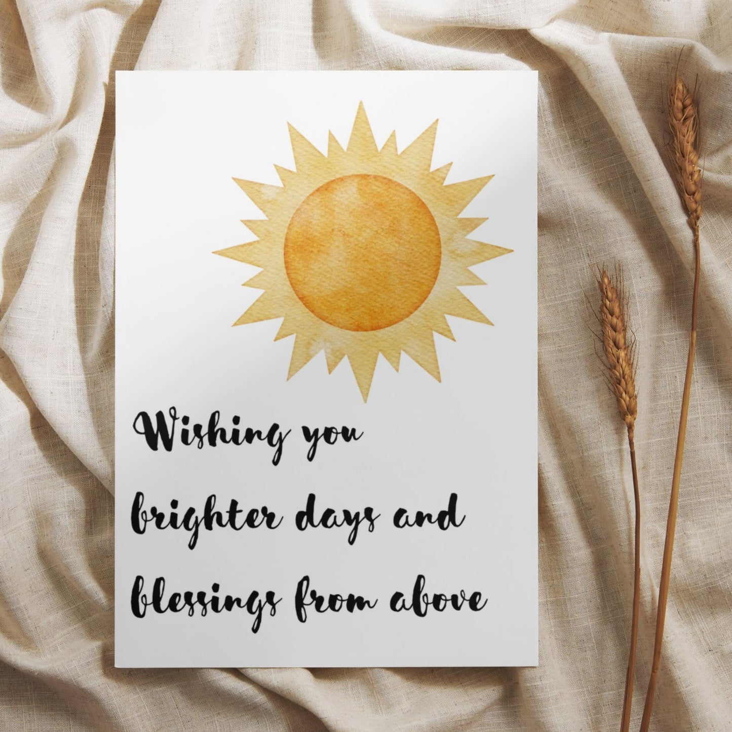 WTOY012 - Wishing You Brighter Days Thinking of You Card