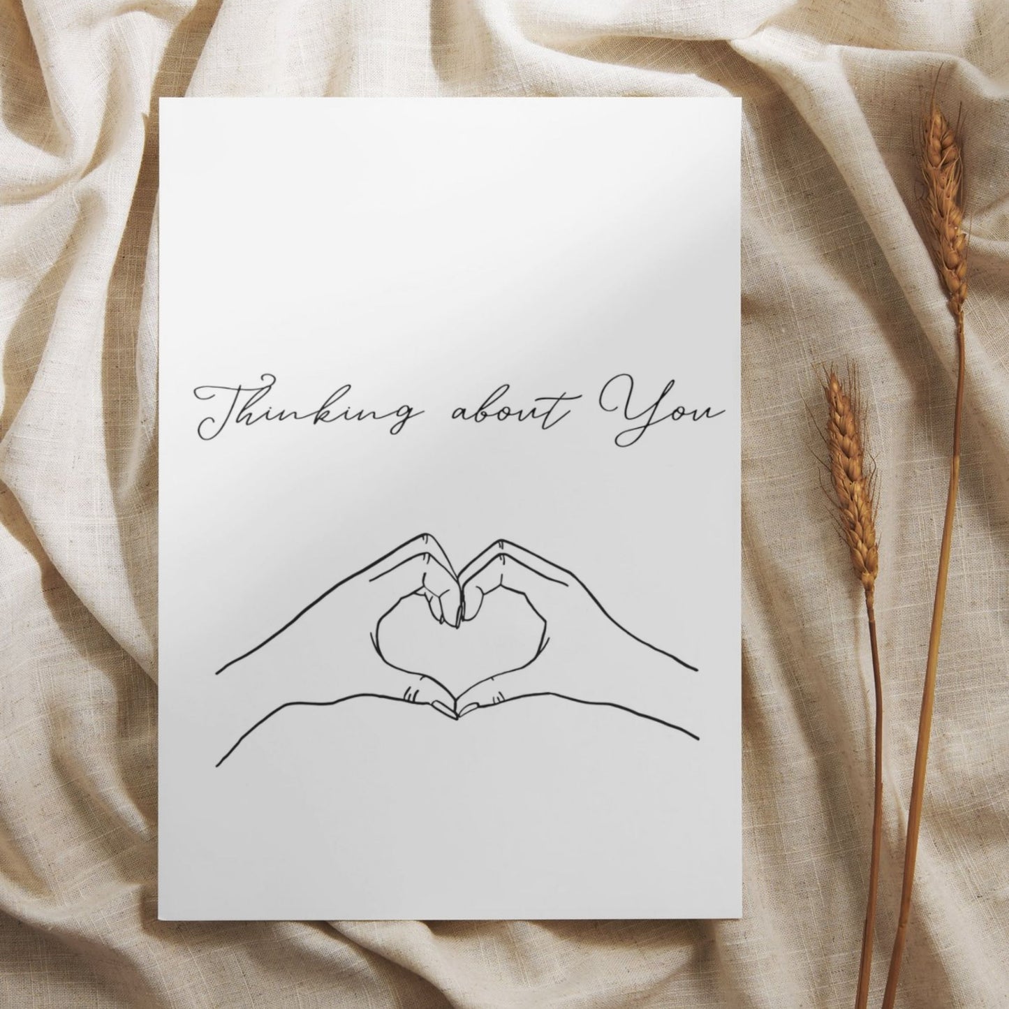 WTOY014 - Heart Hands Thinking of You Card
