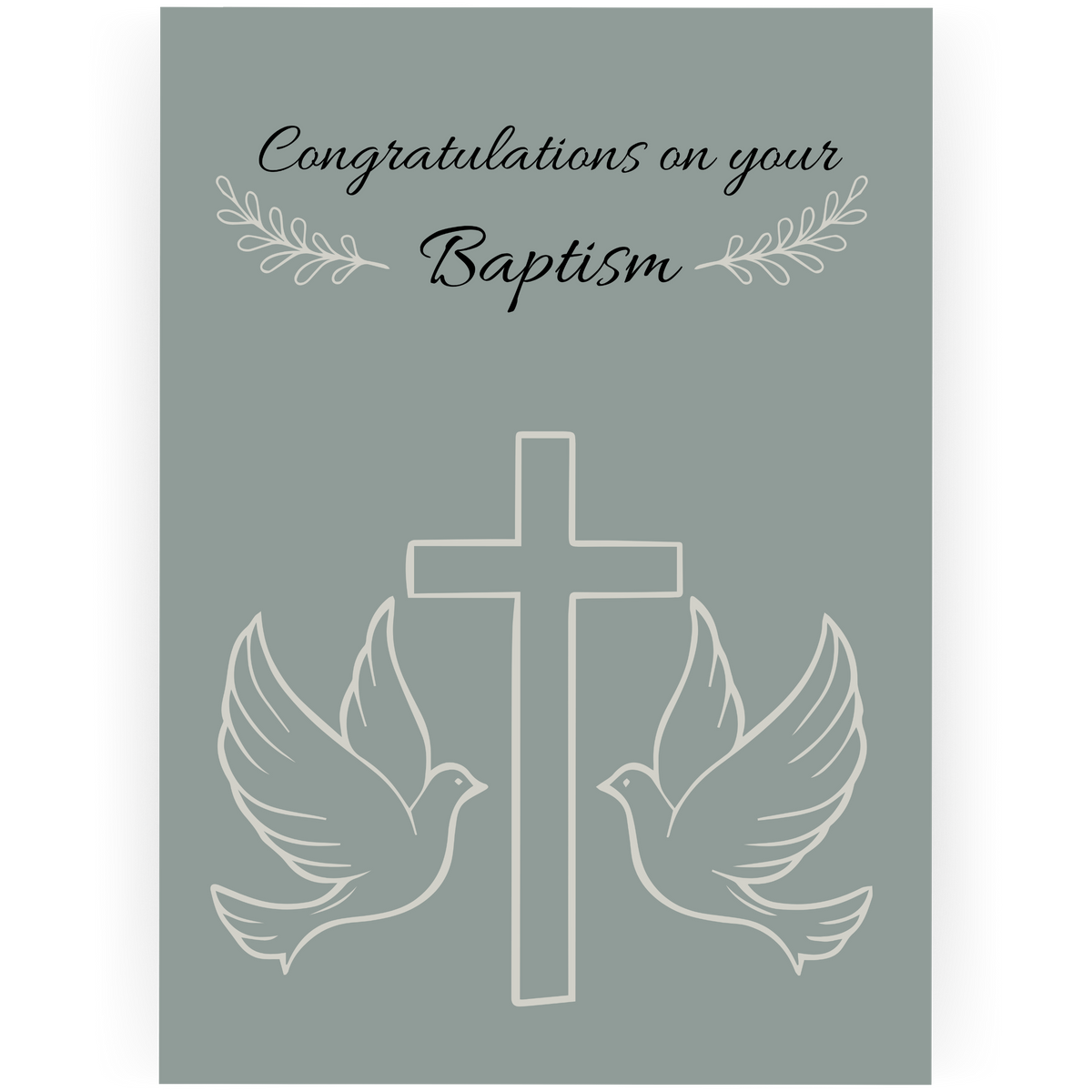 BAP074 - Congratulations on Your Baptism Card