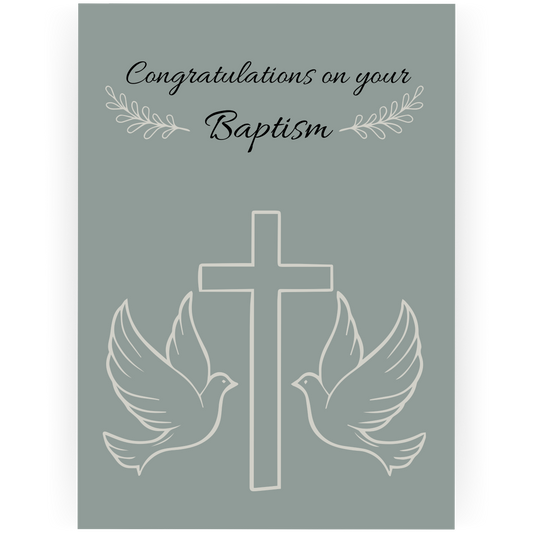 BAP074 - Congratulations on Your Baptism Card