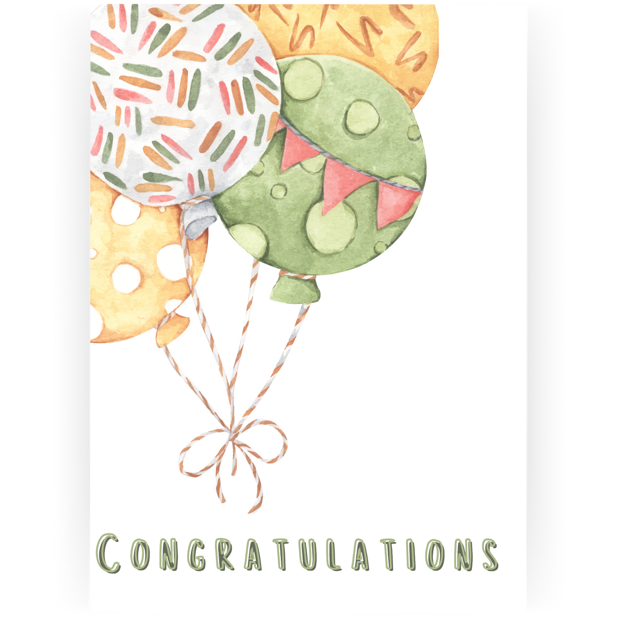 BBY053 - Balloons Congratulations Baby