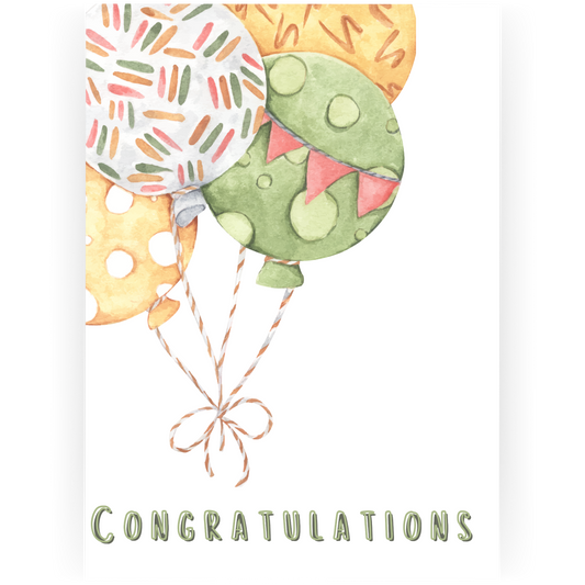 BBY053 - Balloons Congratulations Baby