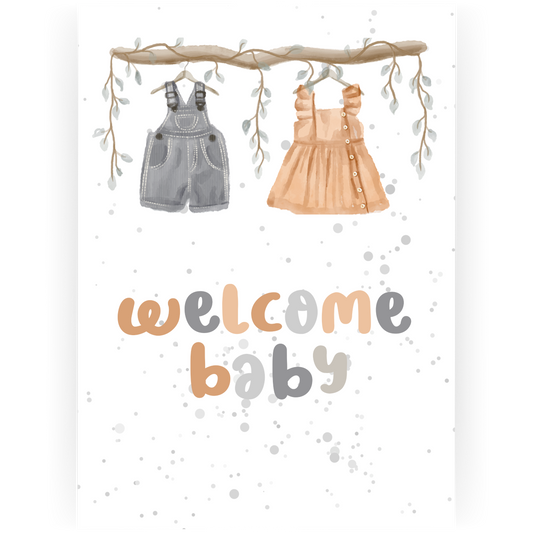 BBY058 - Welcome Baby Card