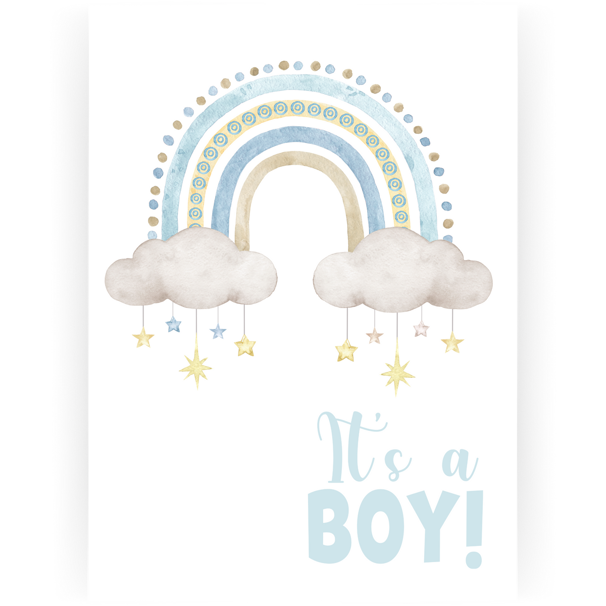 BBY059 - It's a Boy Card