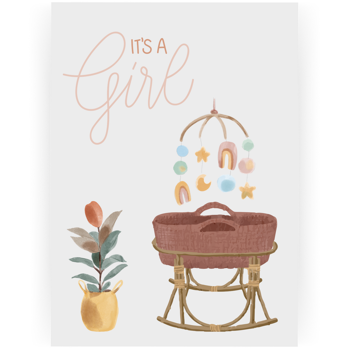 BBY060 - It's a Girl Card
