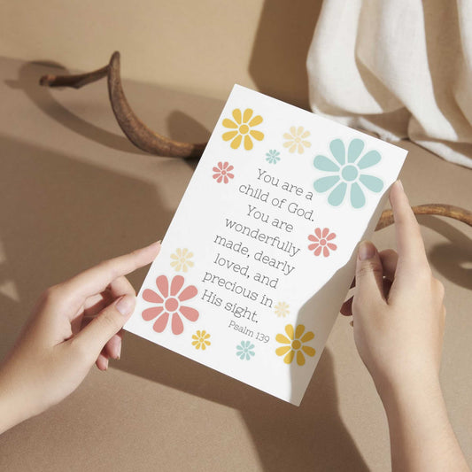 BYD082 - You Are a Child of God Baby Dedication Card