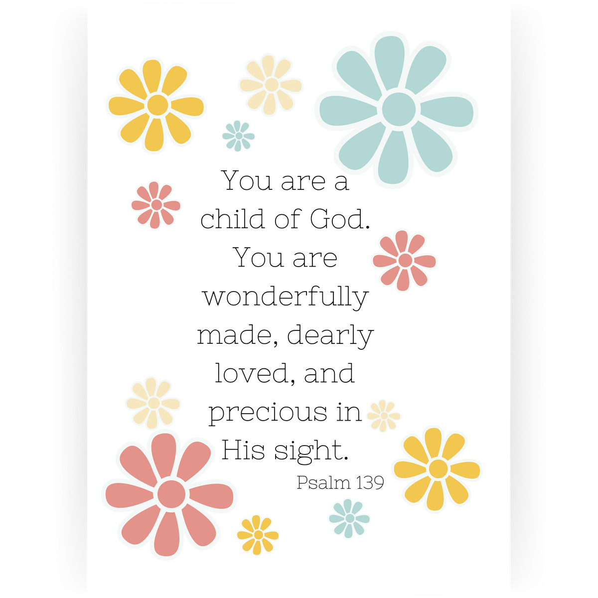 BYD082 - You Are a Child of God Baby Dedication Card