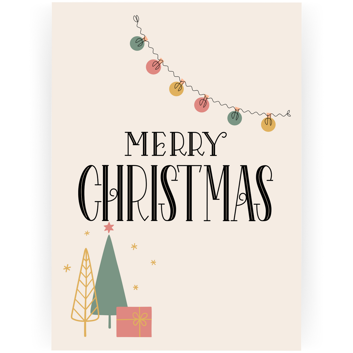 CHR069 - Merry Christmas Garland