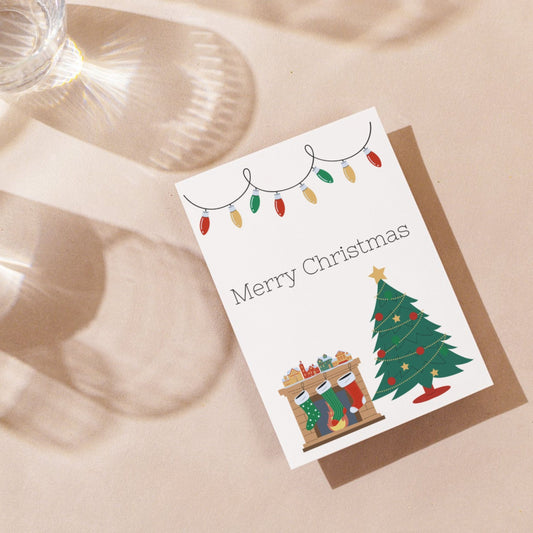 CHR071 - Fireplace Christmas Card
