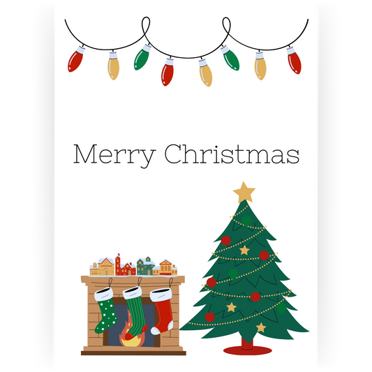 CHR071 - Fireplace Christmas Card