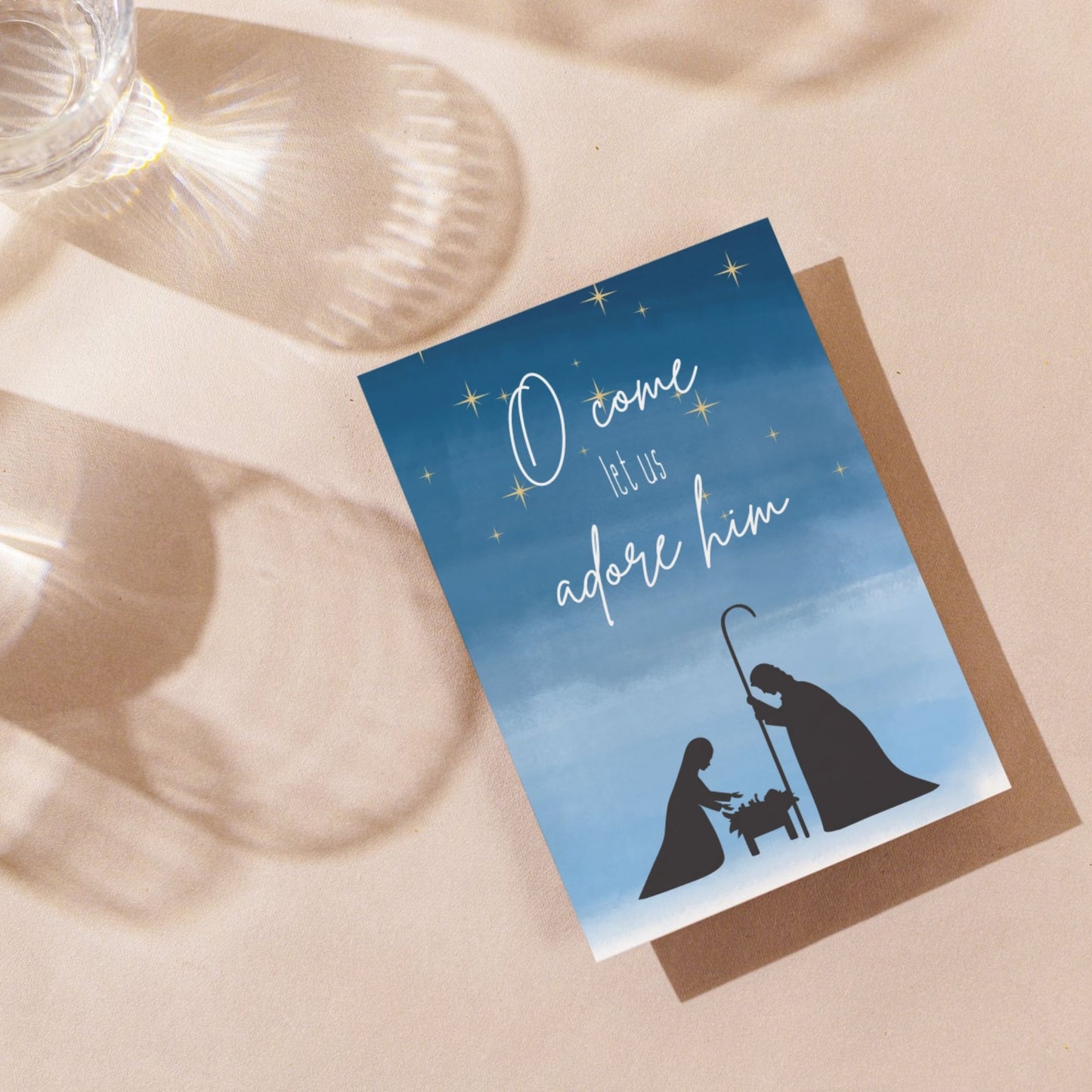 CHR106 - Come Let Us Adore Him Christmas Card