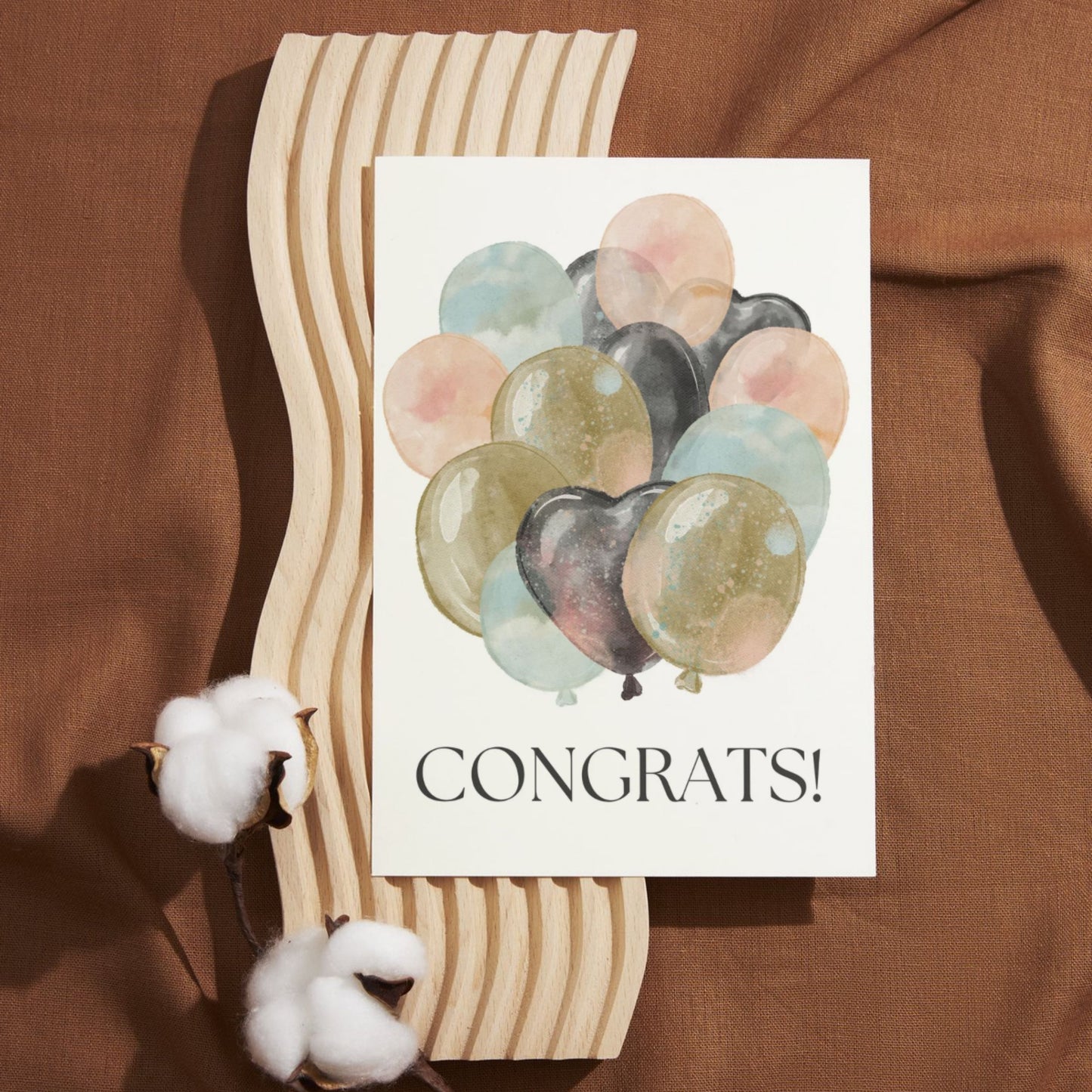 CON055 - Balloon Bouquet Congrats Card