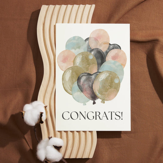 CON055 - Balloon Bouquet Congrats Card