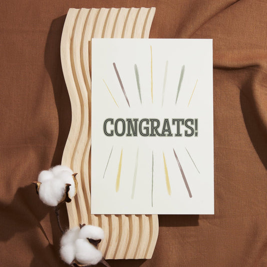 CON140 - Sunburst Congrats Card
