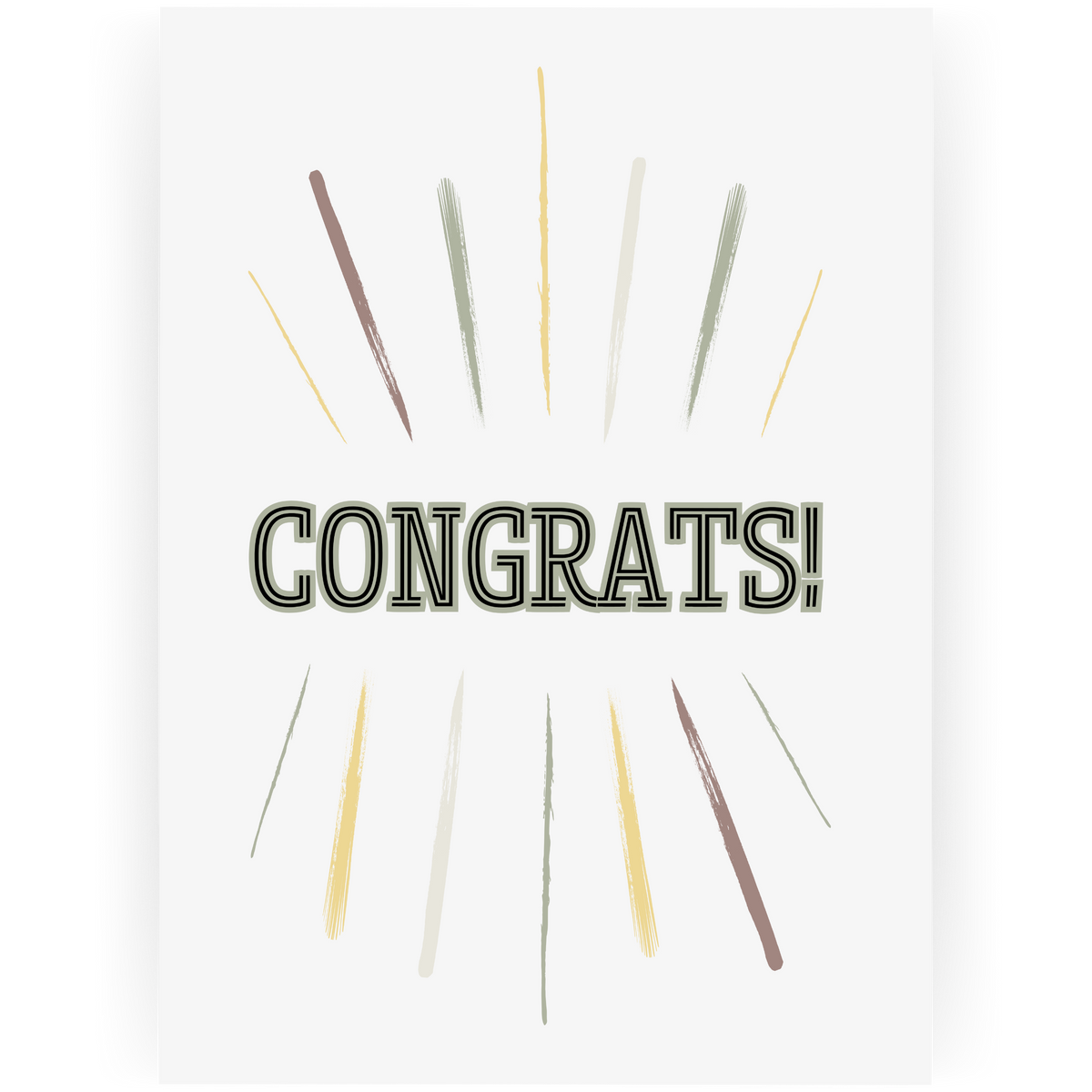 CON140 - Sunburst Congrats Card