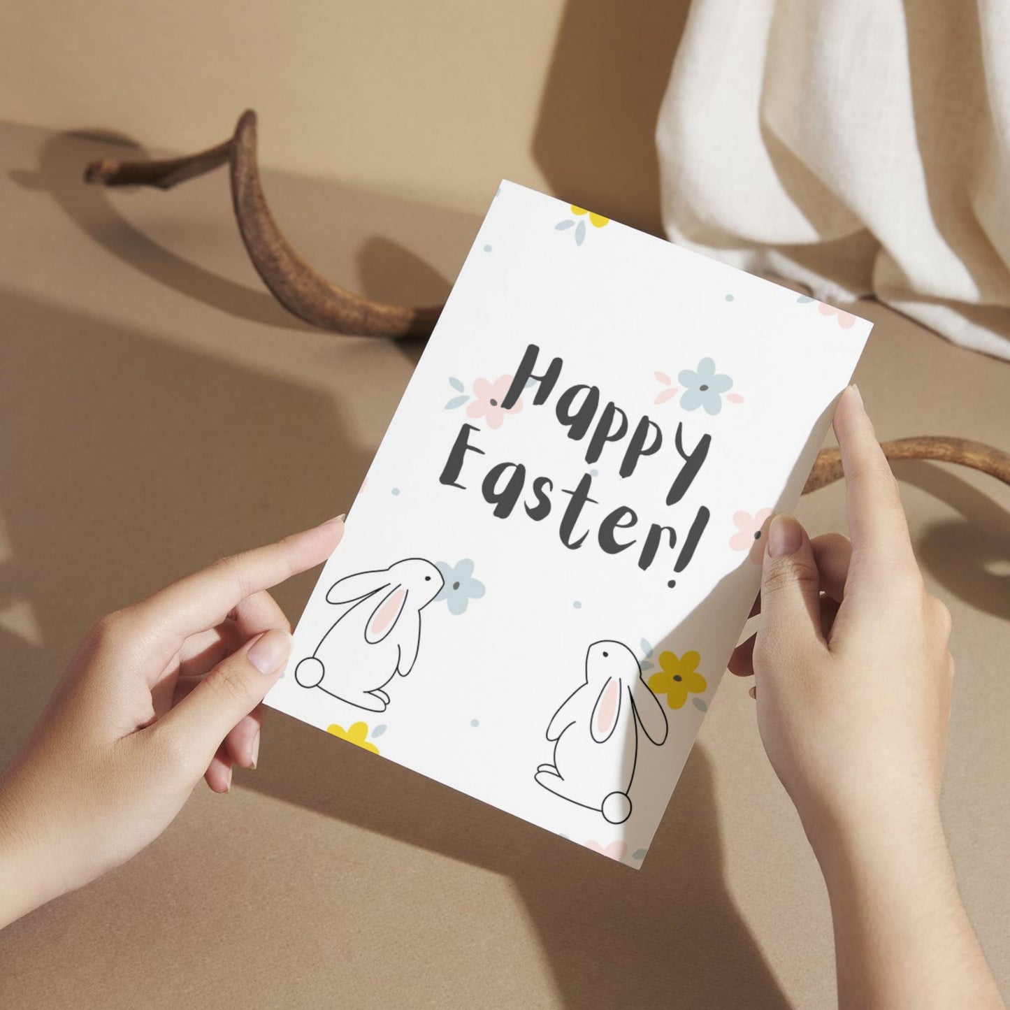 EAS101 - Happy Easter Bunnies Card