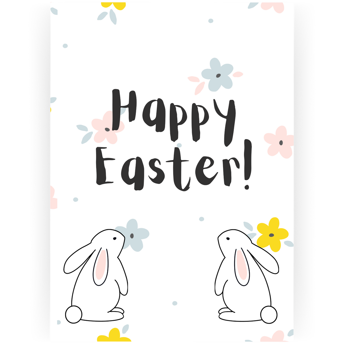 EAS101 - Happy Easter Bunnies Card