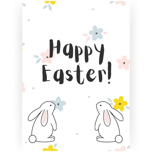 EAS101 - Happy Easter Bunnies Card