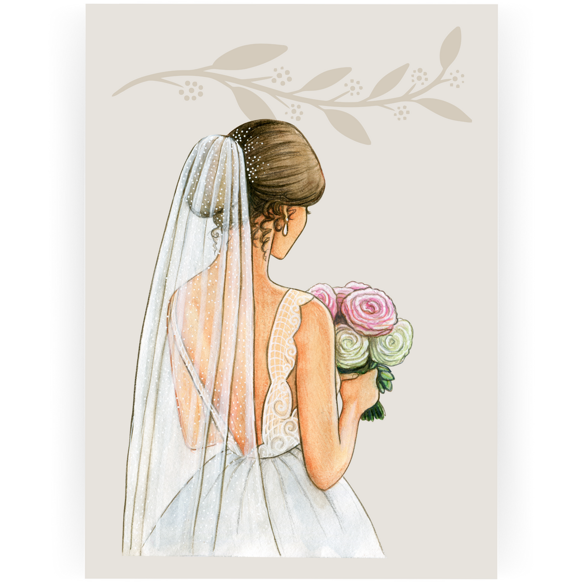 ENG085 - Bride Engagement Card