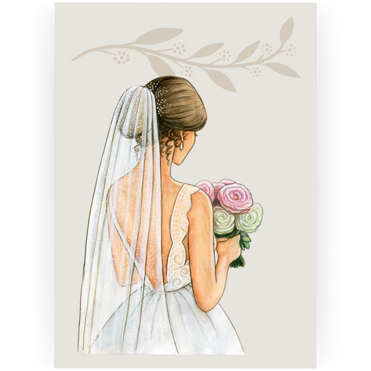 ENG085 - Bride Engagement Card