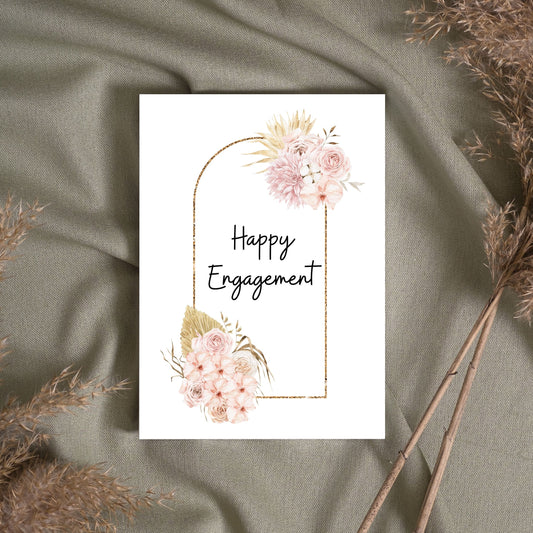 ENG087 - Floral Arch Engagement Card