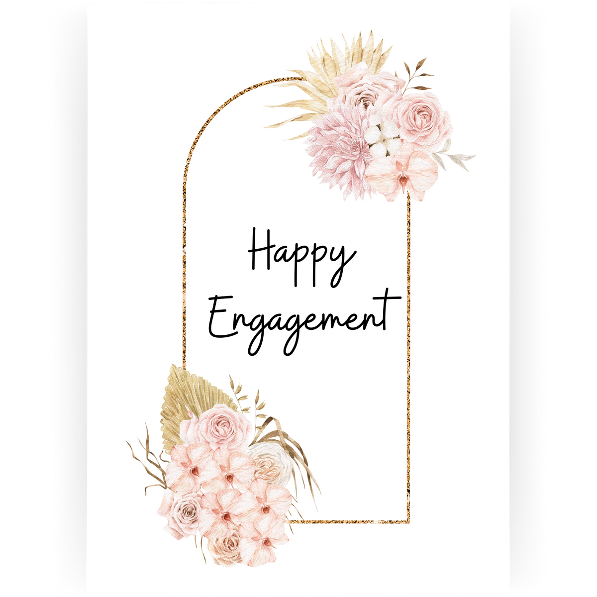 ENG087 - Floral Arch Engagement Card