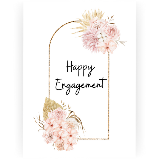 ENG087 - Floral Arch Engagement Card