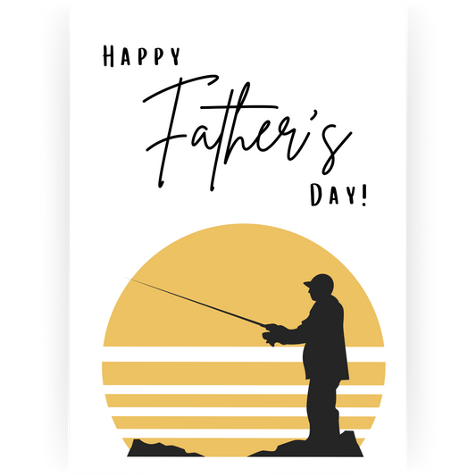FD118 - Happy Father's Day Fishing Card