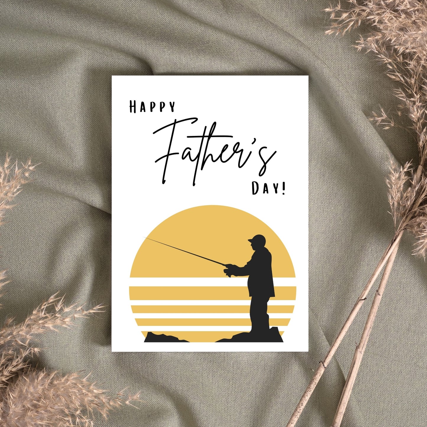 FD118 - Happy Father's Day Fishing Card
