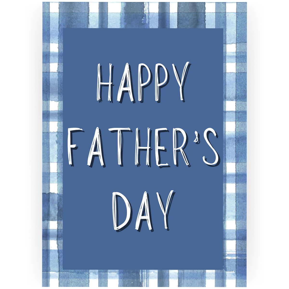 FD119 - Happy Father's Day Plaid Card