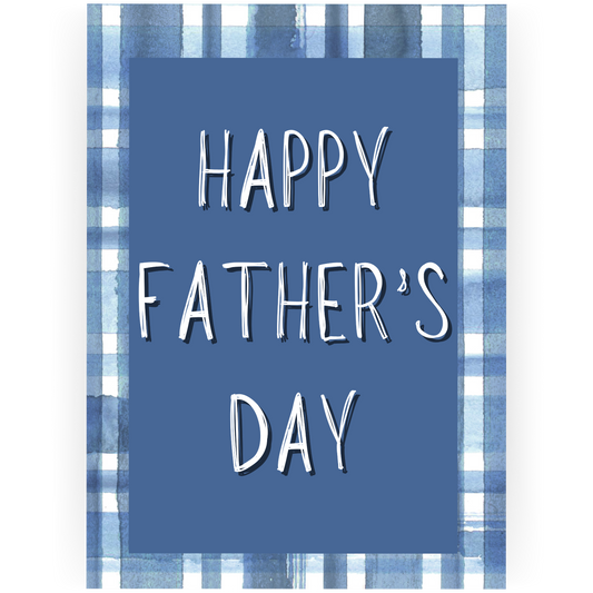FD119 - Happy Father's Day Plaid Card