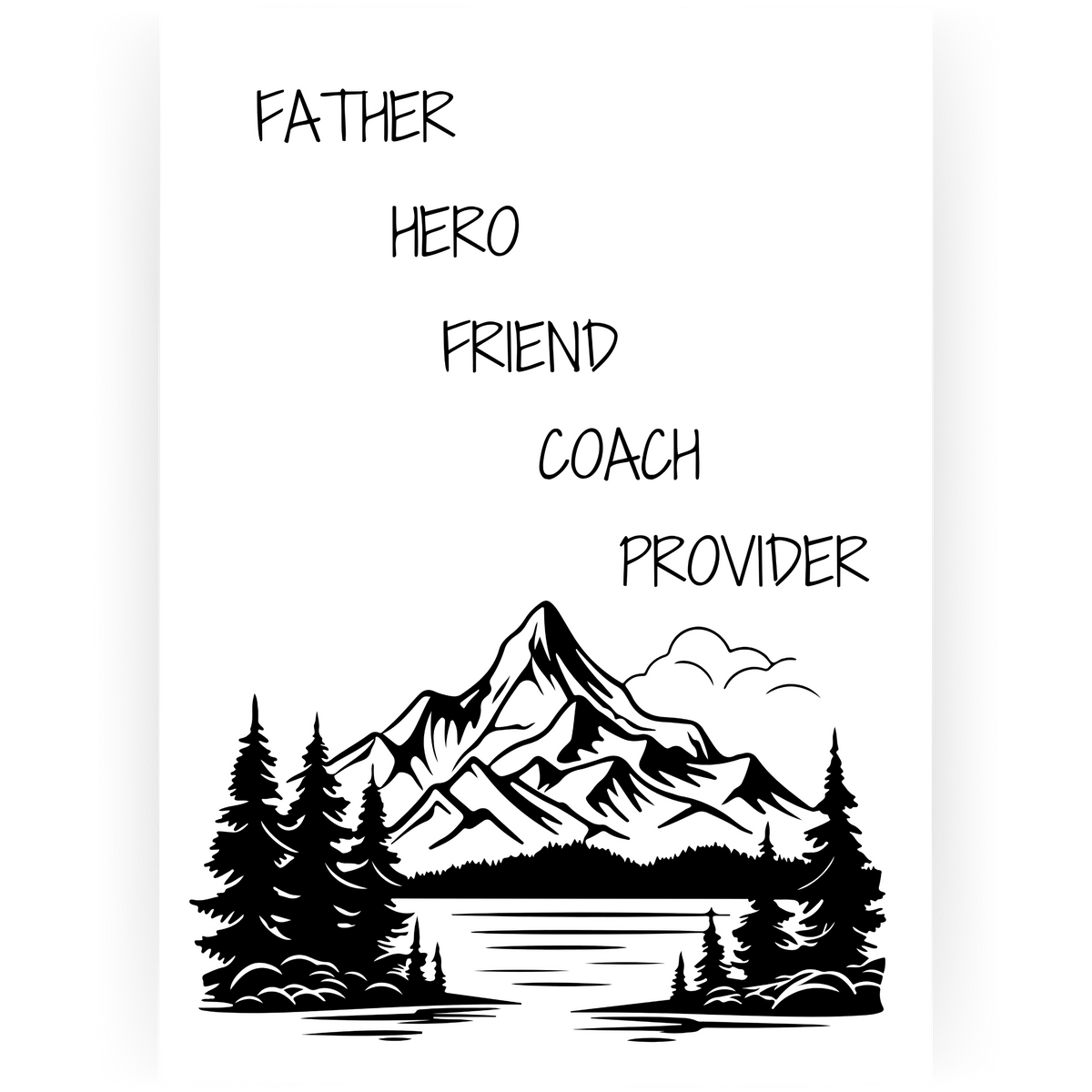 FD120 - Father Hero Friend Father's Day Card