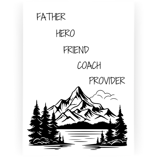FD120 - Father Hero Friend Father's Day Card