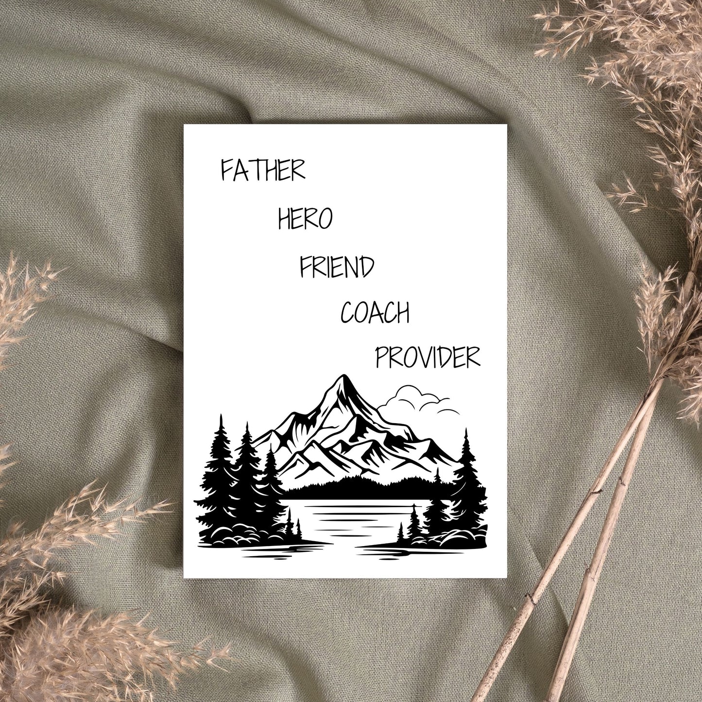 FD120 - Father Hero Friend Father's Day Card