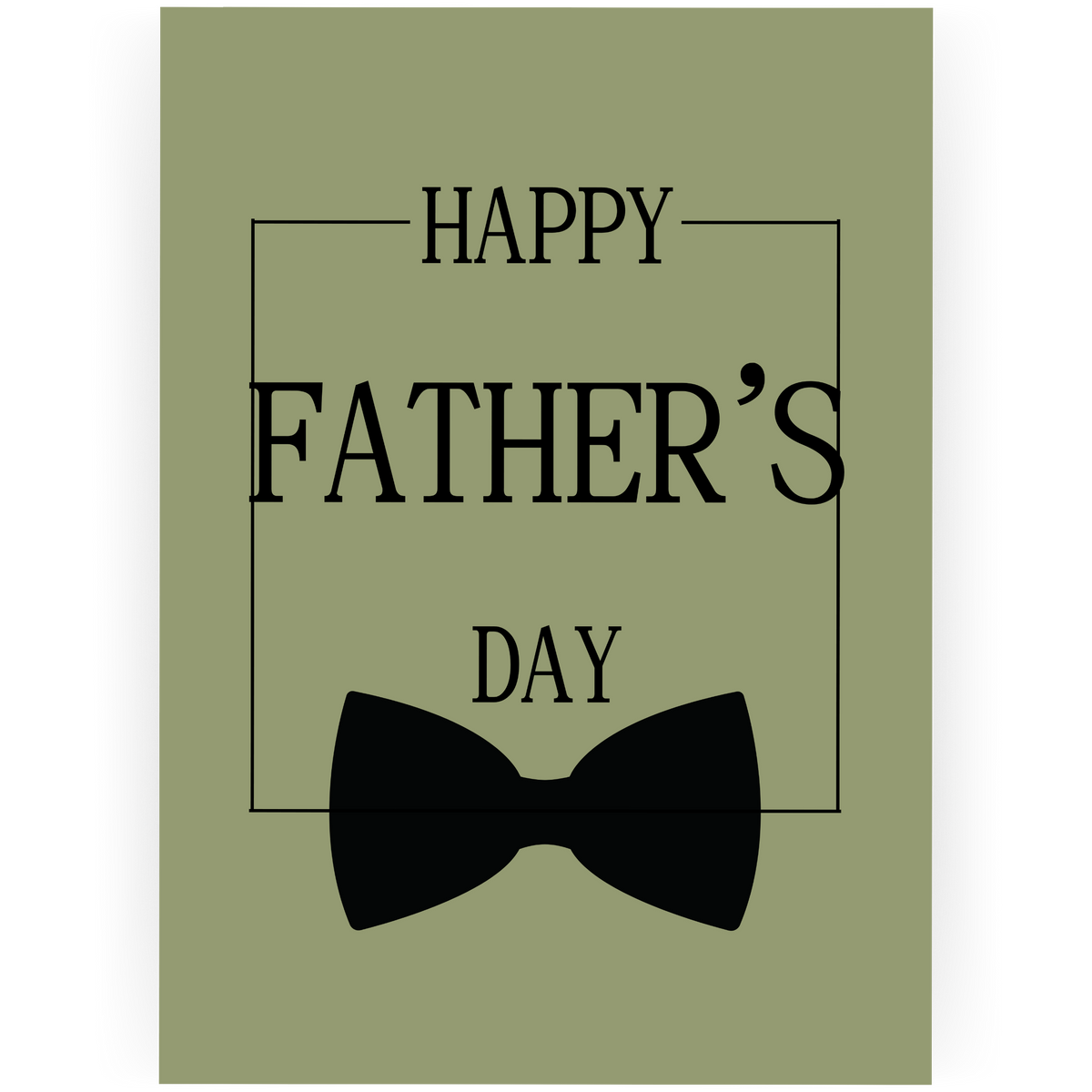 FD136 - Bow tie Father's Day Card