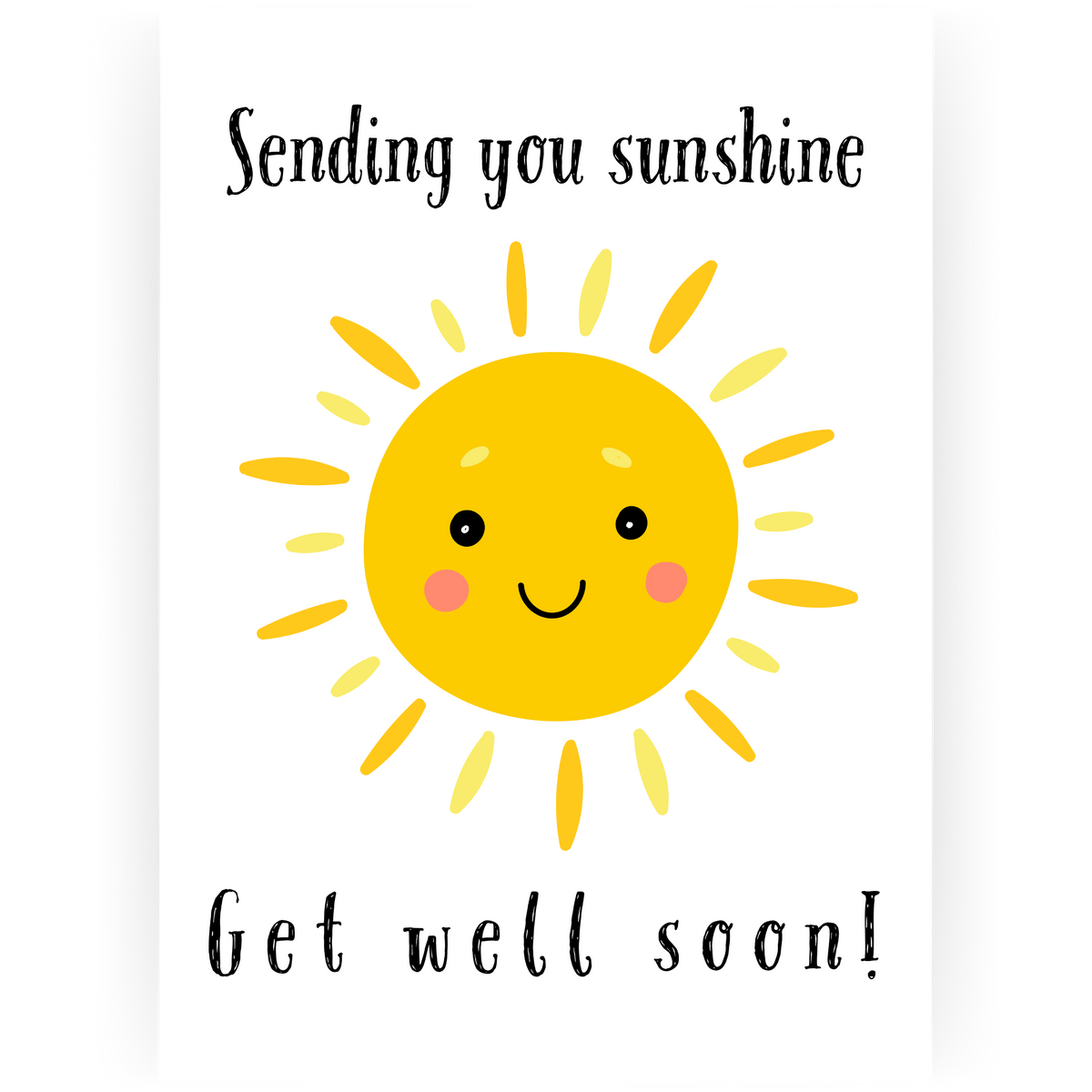 GWS104 - Sending You Sunshine, Get Well Soon