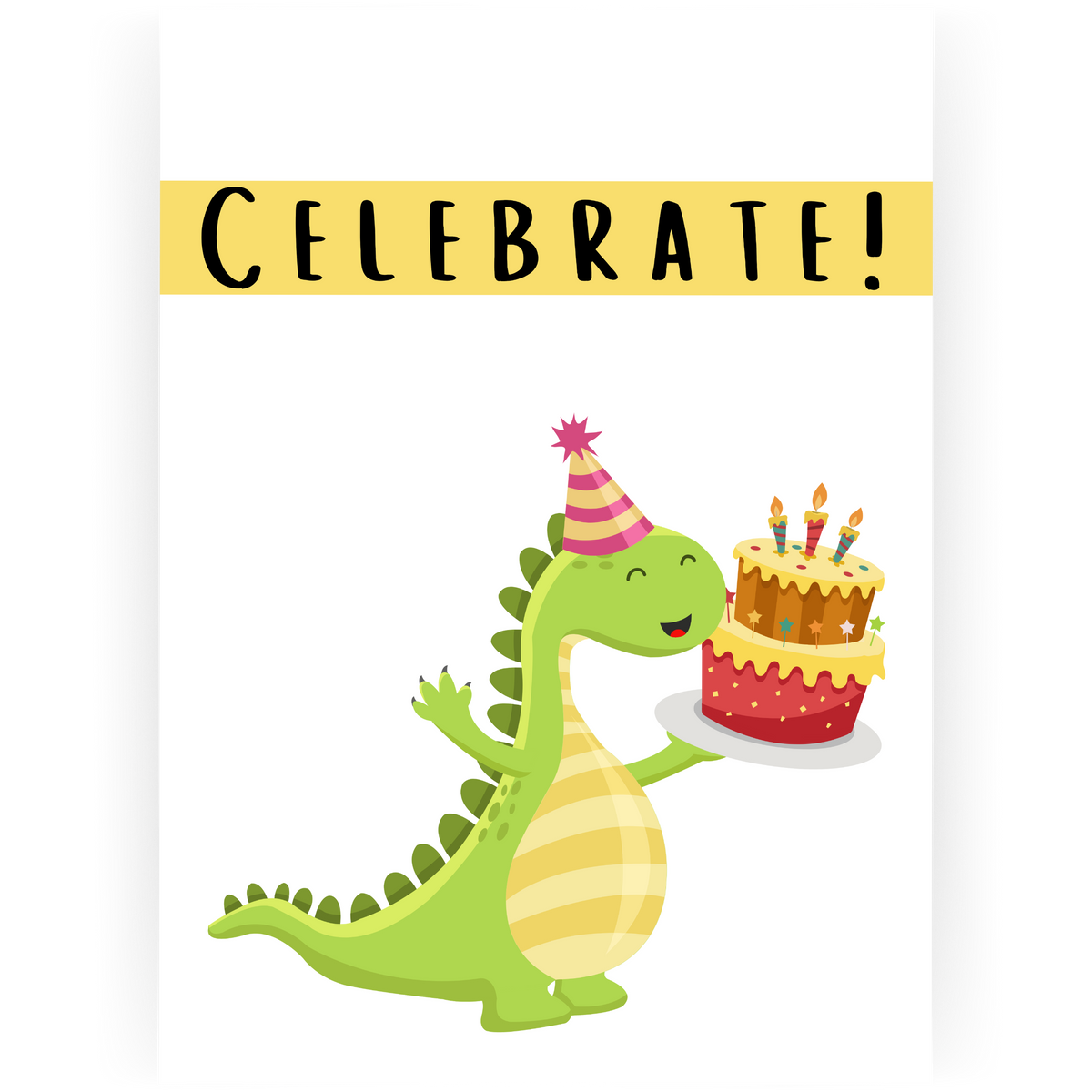 KBD032 - Celebrate Dinosaur Birthday Card