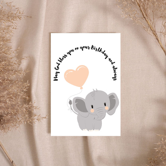 KBD033 - May God Bless You Girl Birthday Card