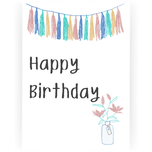KBD035 - Happy Birthday Garland (Girl)