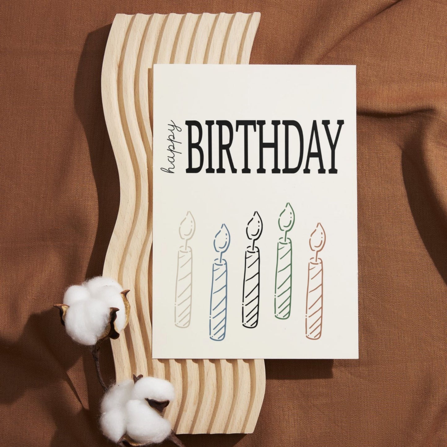 MBD025 - Candles Happy Birthday Card